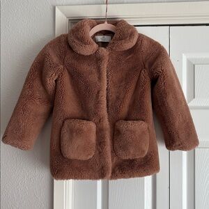 H&M Kids Fuzzy Faux Fur Jacket Coat